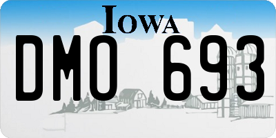 IA license plate DMO693