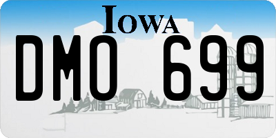 IA license plate DMO699