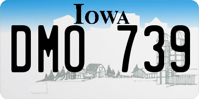 IA license plate DMO739