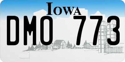 IA license plate DMO773