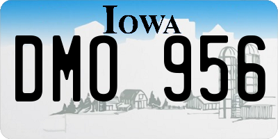 IA license plate DMO956