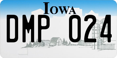 IA license plate DMP024