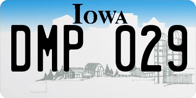 IA license plate DMP029
