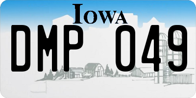 IA license plate DMP049