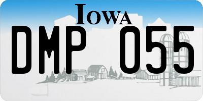 IA license plate DMP055