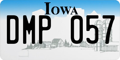 IA license plate DMP057
