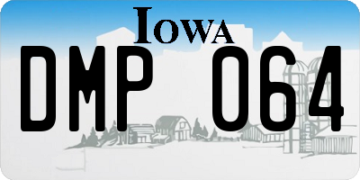 IA license plate DMP064