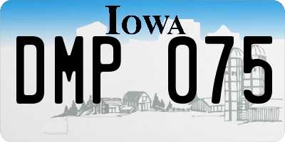 IA license plate DMP075