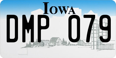 IA license plate DMP079