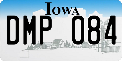 IA license plate DMP084