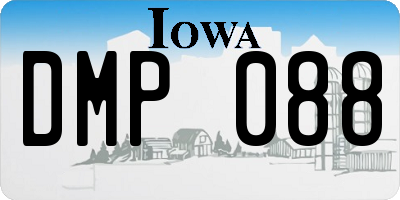 IA license plate DMP088