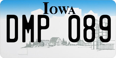 IA license plate DMP089