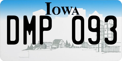 IA license plate DMP093
