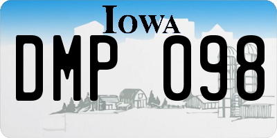 IA license plate DMP098