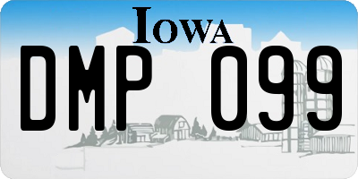 IA license plate DMP099