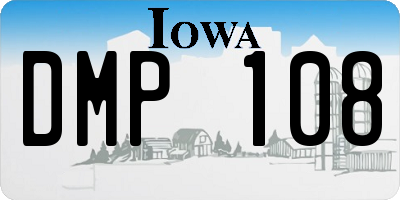 IA license plate DMP108