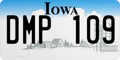 IA license plate DMP109