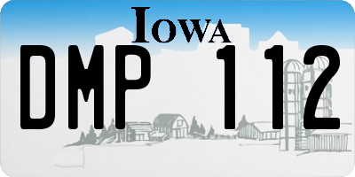 IA license plate DMP112