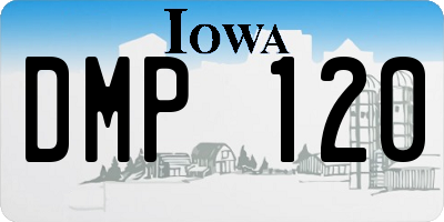 IA license plate DMP120