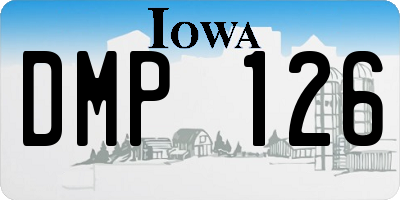 IA license plate DMP126