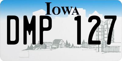 IA license plate DMP127