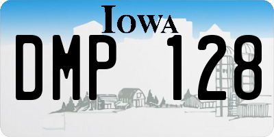 IA license plate DMP128