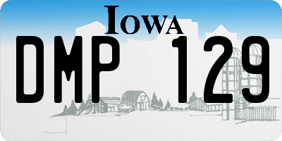 IA license plate DMP129