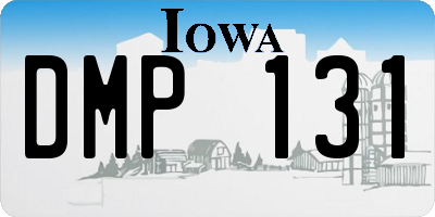 IA license plate DMP131