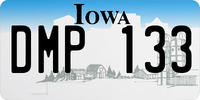 IA license plate DMP133