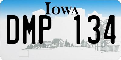 IA license plate DMP134