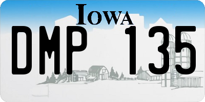 IA license plate DMP135