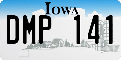 IA license plate DMP141