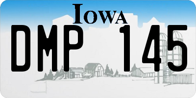 IA license plate DMP145
