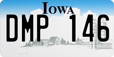 IA license plate DMP146