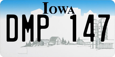IA license plate DMP147