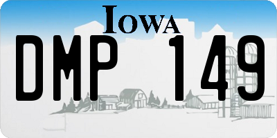 IA license plate DMP149