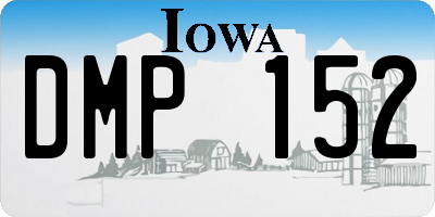 IA license plate DMP152