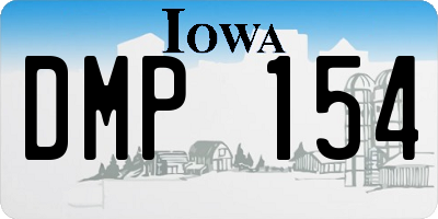 IA license plate DMP154