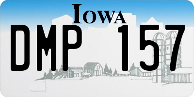 IA license plate DMP157