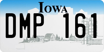 IA license plate DMP161