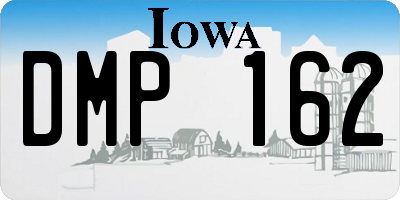 IA license plate DMP162