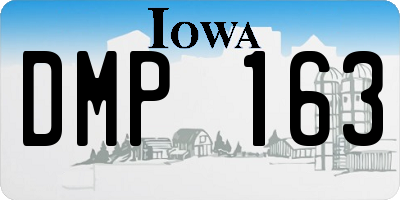 IA license plate DMP163