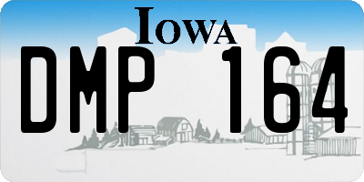 IA license plate DMP164