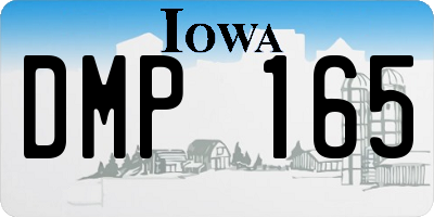 IA license plate DMP165