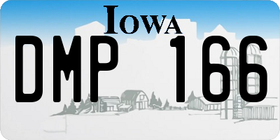 IA license plate DMP166