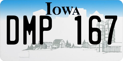 IA license plate DMP167