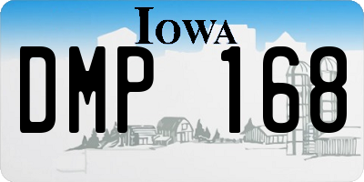 IA license plate DMP168