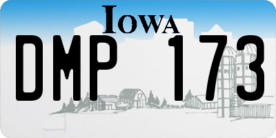 IA license plate DMP173