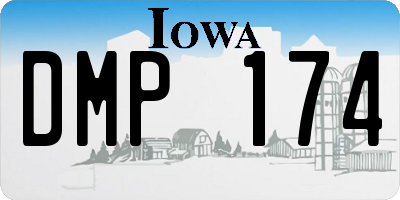 IA license plate DMP174