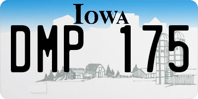 IA license plate DMP175